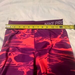 Nike Pro Coral and Plum Leggings